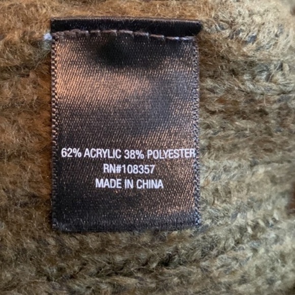 𝅺NWT Olive Green Crew Neck Pullover Sweater Womens Sz 1x - Picture 9 of 10